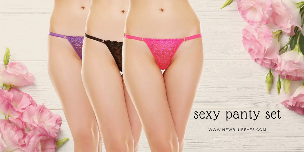 Set of women panties underwear types string Vector Image